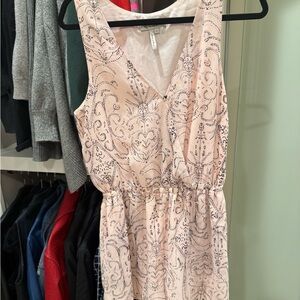 Elegant Pink Sleeveless Romper